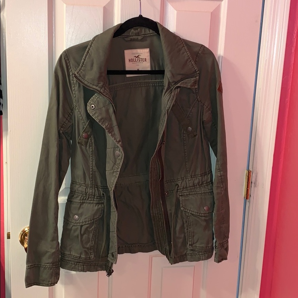 Hollister Olive Green Military Jacket